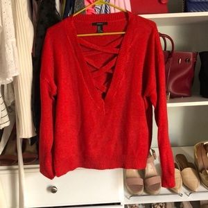 Red sweater